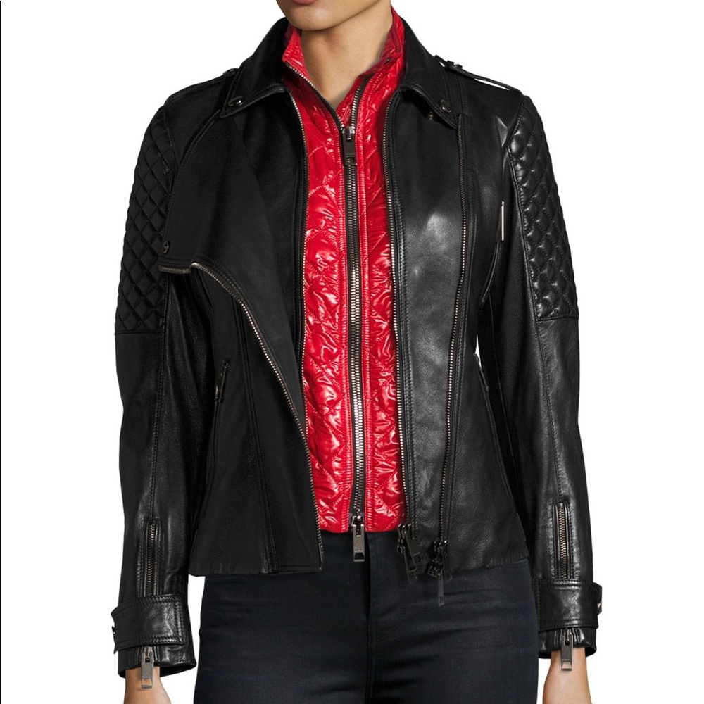 NEW!!! With tags!!! Burberry leather jacket + vest